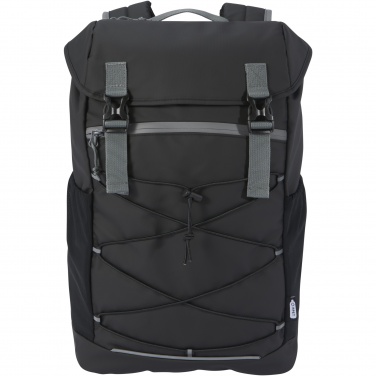 Logotrade reklaamtoote foto: Aqua 15,6" GRS taaskasutatud veekindel sülearvuti seljakott 23L